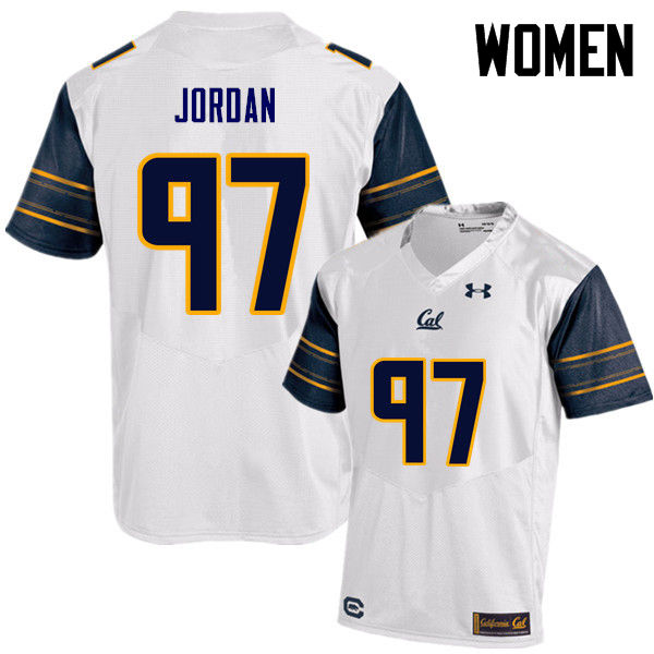 Women #97 Cameron Jordan Cal Bears (California Golden Bears College) Football Jerseys Sale-White